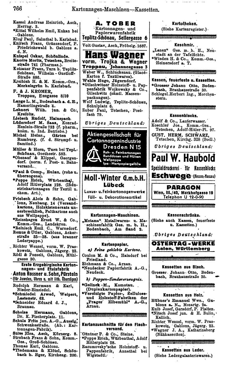 Compass. Kommerzielles Jahrbuch 1942: Sudetenland. - Seite 812