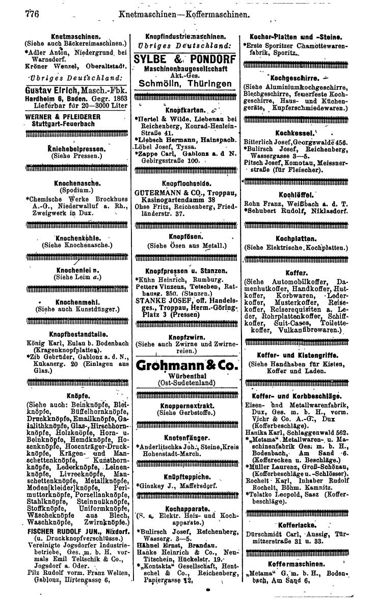 Compass. Kommerzielles Jahrbuch 1942: Sudetenland. - Seite 822
