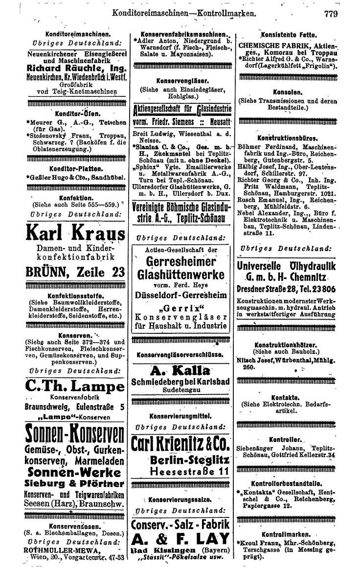 Compass. Kommerzielles Jahrbuch 1942: Sudetenland. - Page 825