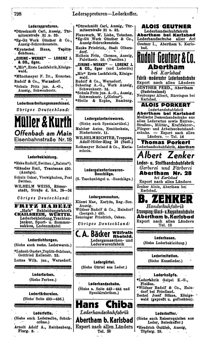 Compass. Kommerzielles Jahrbuch 1942: Sudetenland. - Seite 844