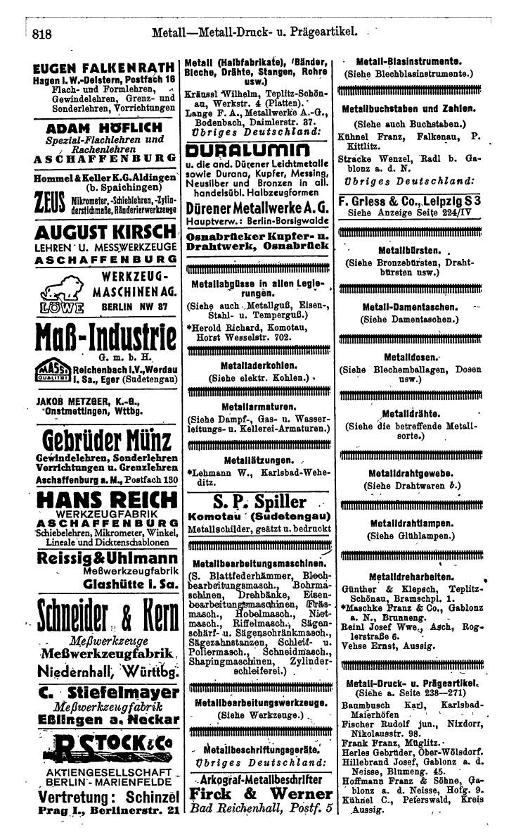 Compass. Kommerzielles Jahrbuch 1942: Sudetenland. - Page 864