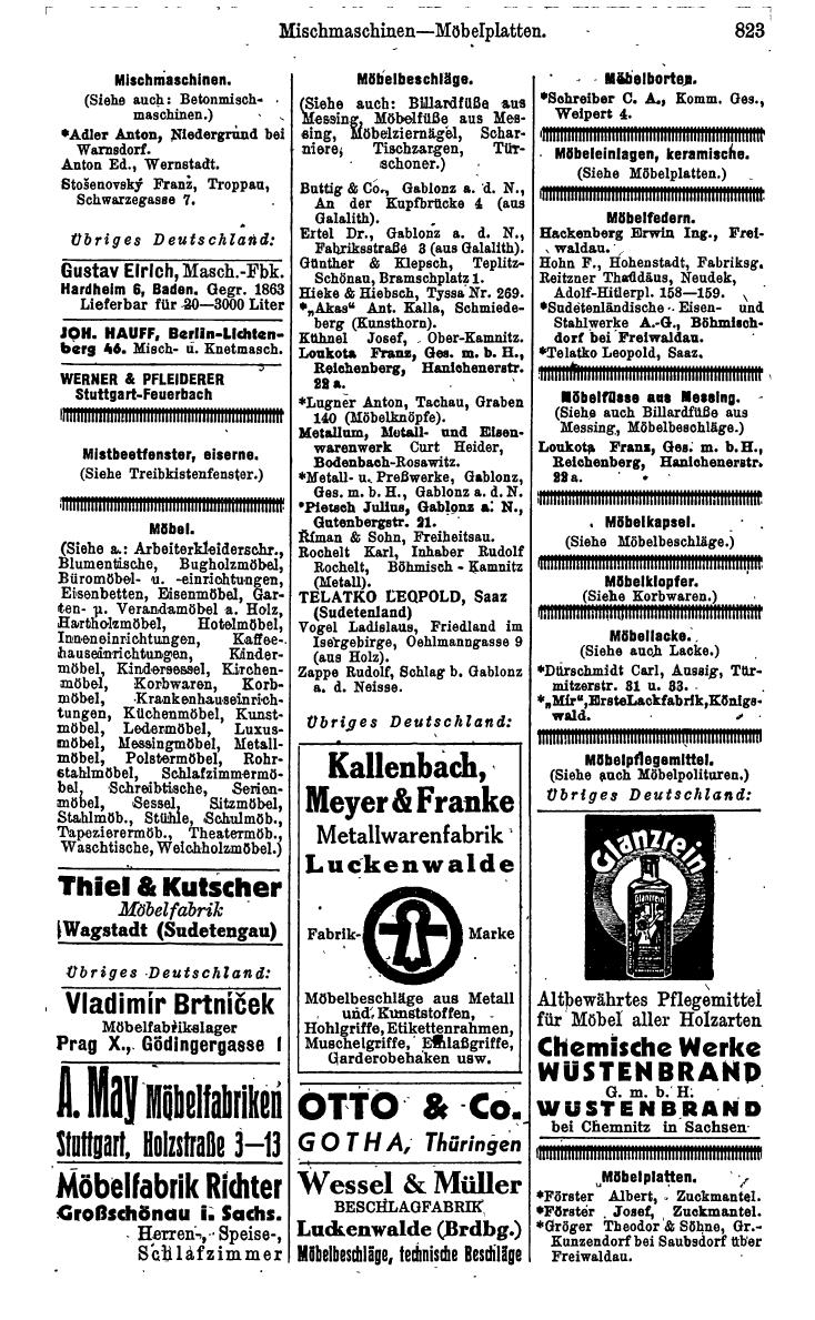 Compass. Kommerzielles Jahrbuch 1942: Sudetenland. - Seite 869