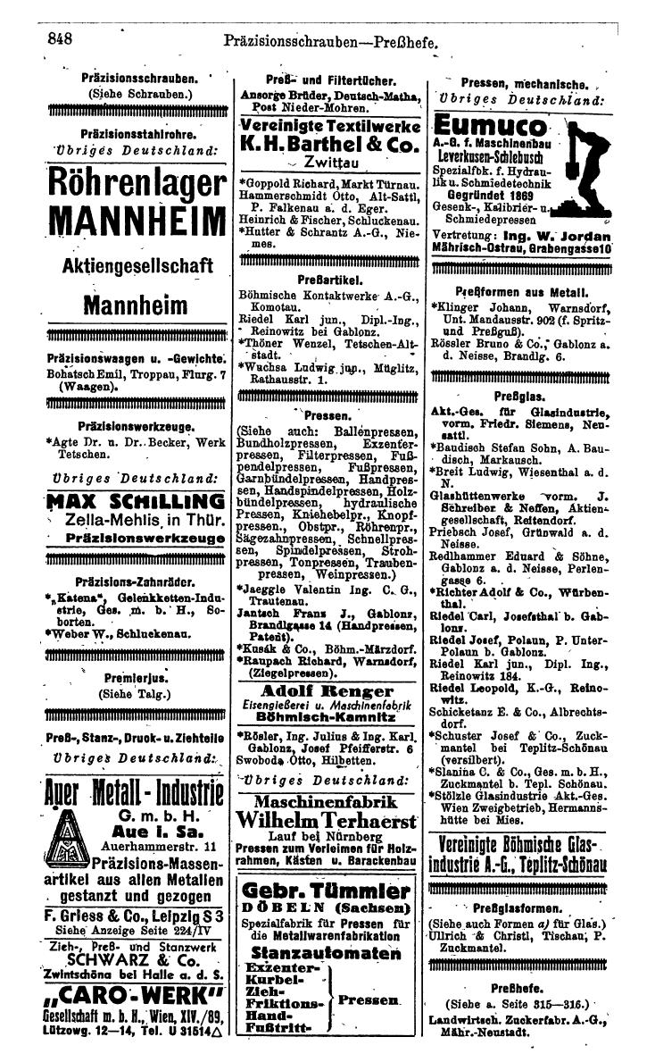 Compass. Kommerzielles Jahrbuch 1942: Sudetenland. - Seite 894