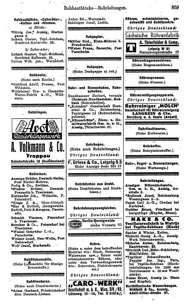 Compass. Kommerzielles Jahrbuch 1942: Sudetenland. - Seite 905