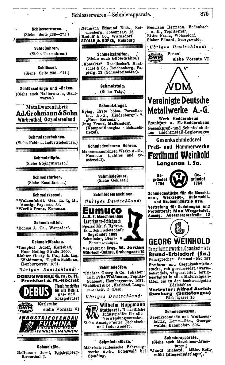 Compass. Kommerzielles Jahrbuch 1942: Sudetenland. - Page 921