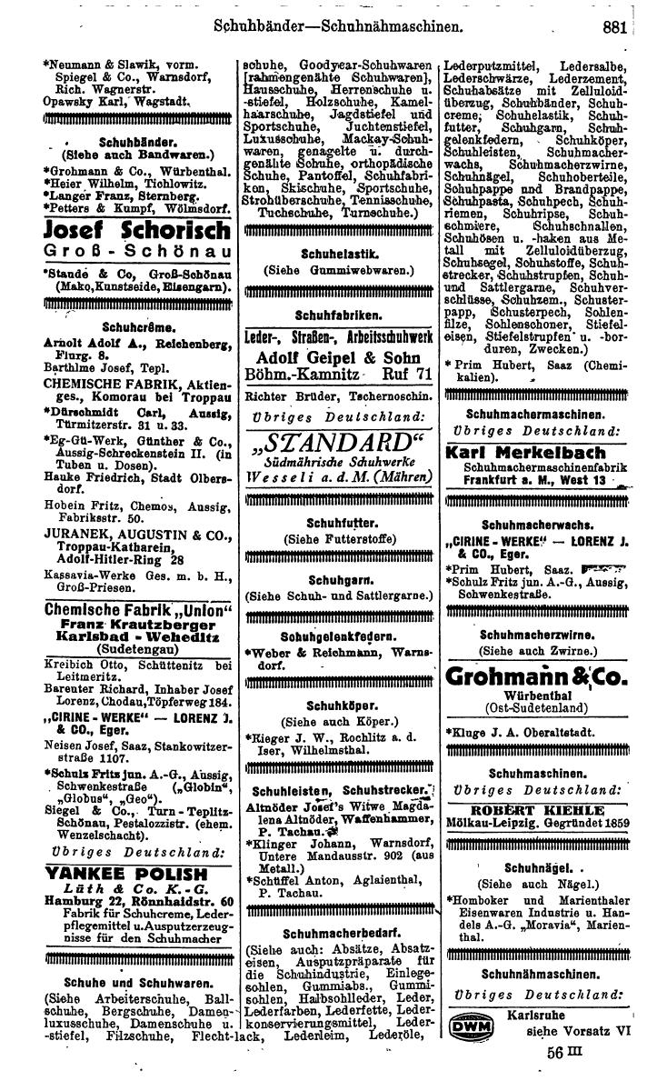 Compass. Kommerzielles Jahrbuch 1942: Sudetenland. - Seite 927