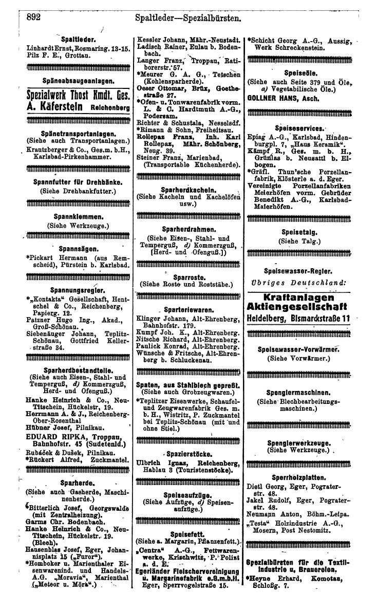 Compass. Kommerzielles Jahrbuch 1942: Sudetenland. - Page 938