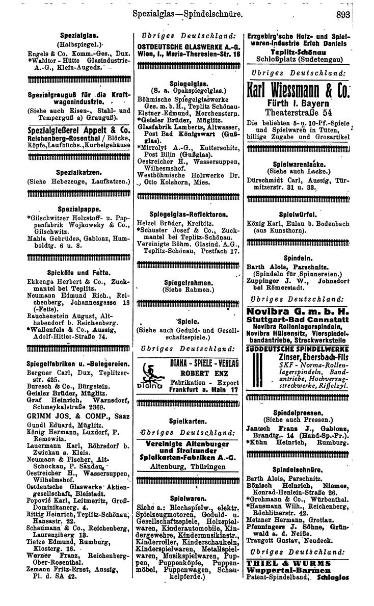 Compass. Kommerzielles Jahrbuch 1942: Sudetenland. - Seite 939