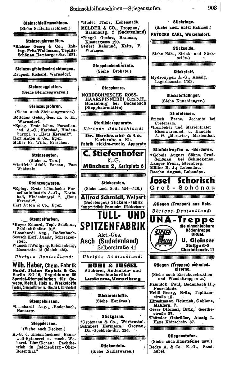 Compass. Kommerzielles Jahrbuch 1942: Sudetenland. - Page 949