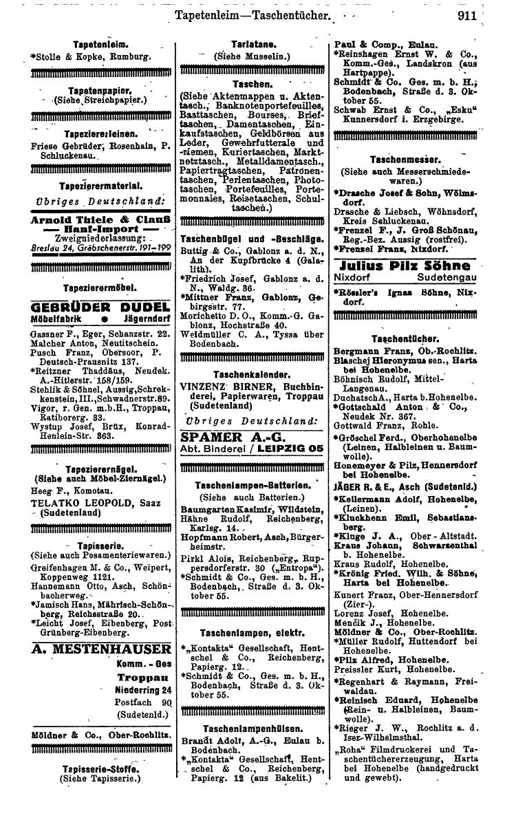 Compass. Kommerzielles Jahrbuch 1942: Sudetenland. - Seite 957