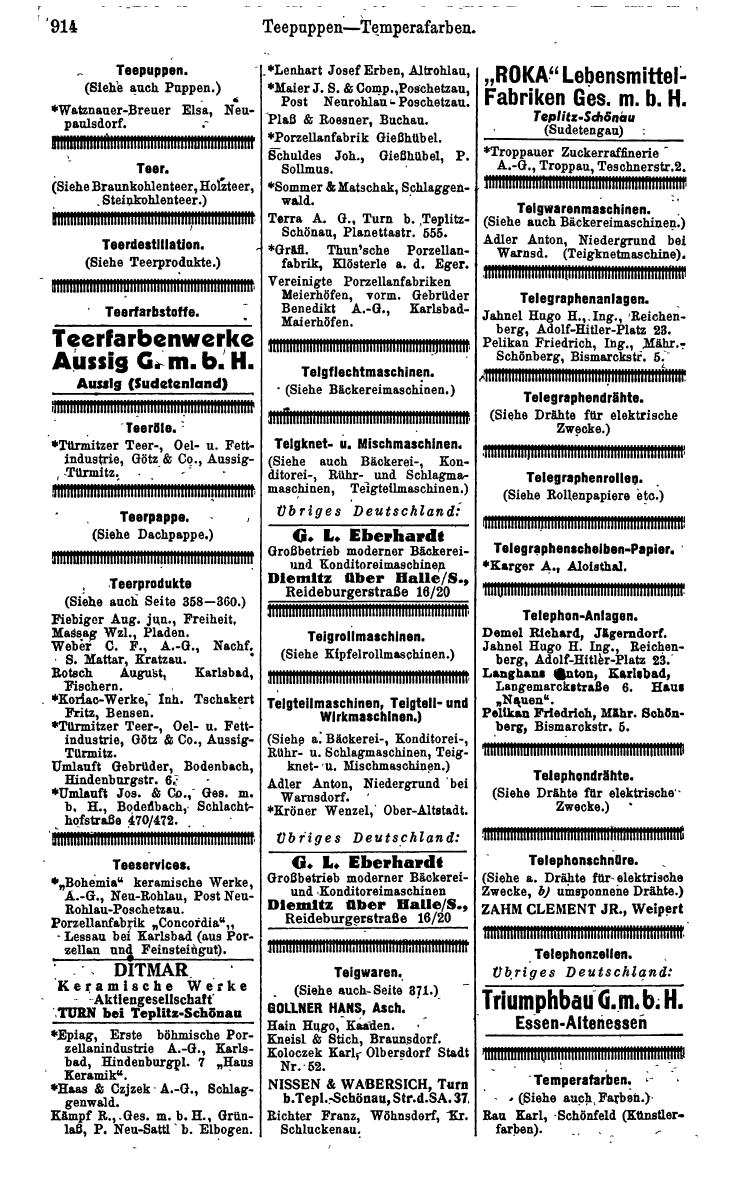 Compass. Kommerzielles Jahrbuch 1942: Sudetenland. - Seite 960