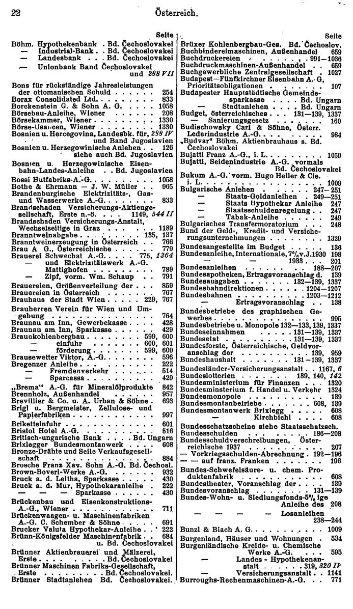 Compass. Finanzielles Jahrbuch 1938: Österreich. - Seite 26
