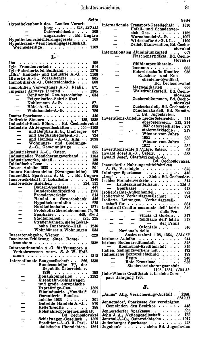 Compass. Finanzielles Jahrbuch 1938: Österreich. - Page 35