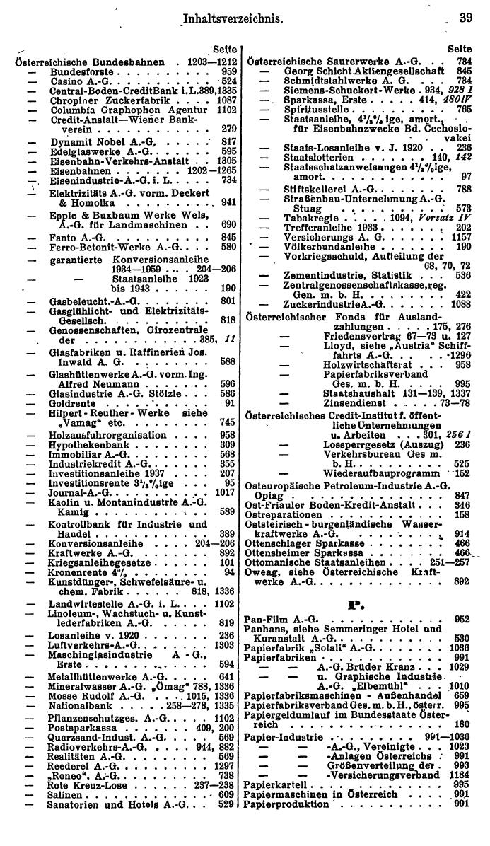Compass. Finanzielles Jahrbuch 1938: Österreich. - Seite 43