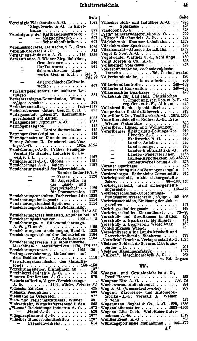 Compass. Finanzielles Jahrbuch 1938: Österreich. - Page 53