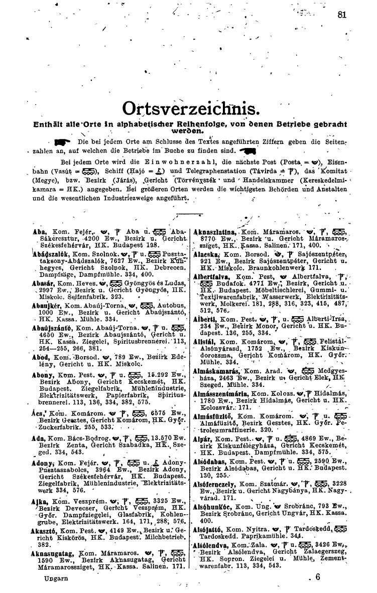 Compass. Kommerzielles Jahrbuch 1943: Ungarn. - Seite 103