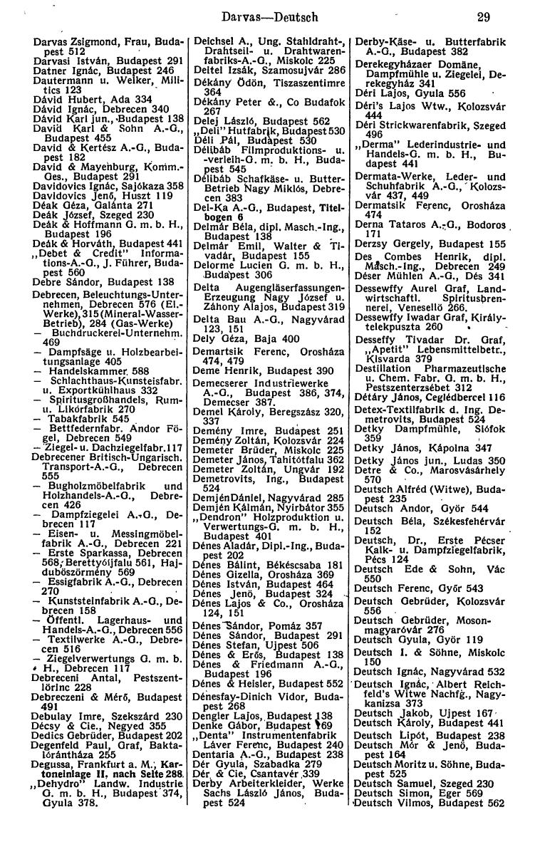 Compass. Kommerzielles Jahrbuch 1943: Ungarn. - Seite 35