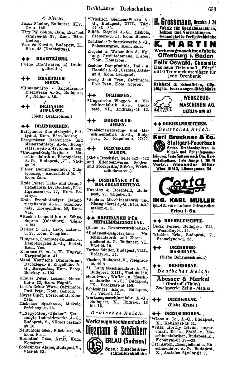 Compass. Kommerzielles Jahrbuch 1943: Ungarn. - Seite 695