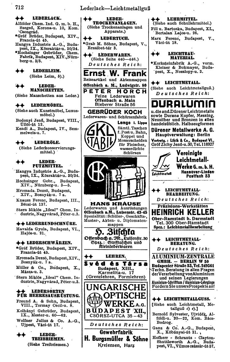 Compass. Kommerzielles Jahrbuch 1943: Ungarn. - Seite 774