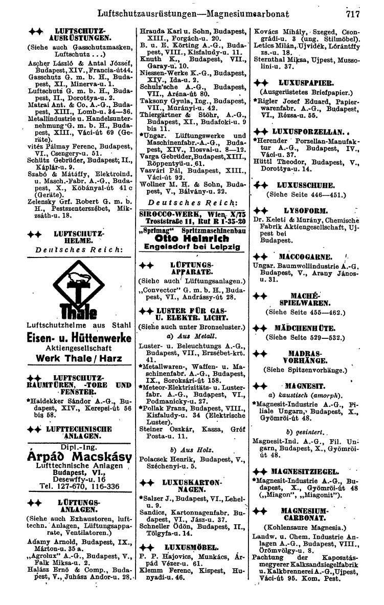 Compass. Kommerzielles Jahrbuch 1943: Ungarn. - Page 779