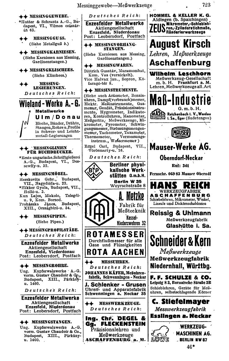 Compass. Kommerzielles Jahrbuch 1943: Ungarn. - Seite 785