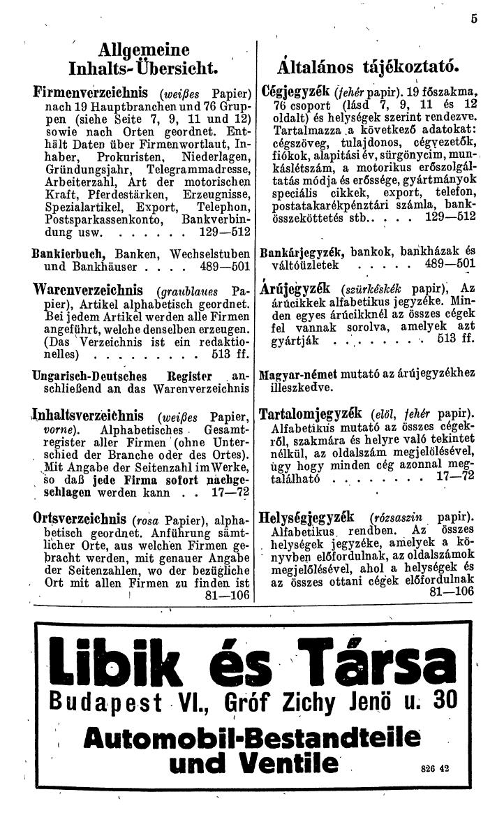 Compass. Kommerzielles Jahrbuch 1942: Ungarn. - Seite 11