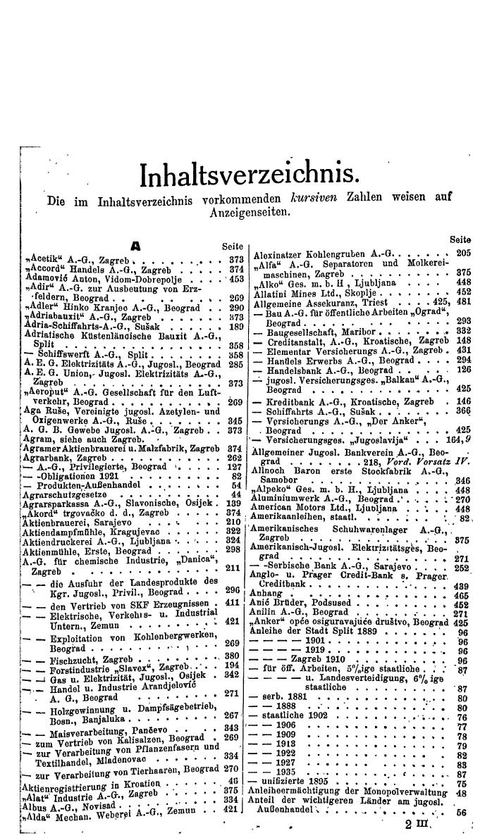 Compass. Finanzielles Jahrbuch 1941: Jugoslawien. - Page 19