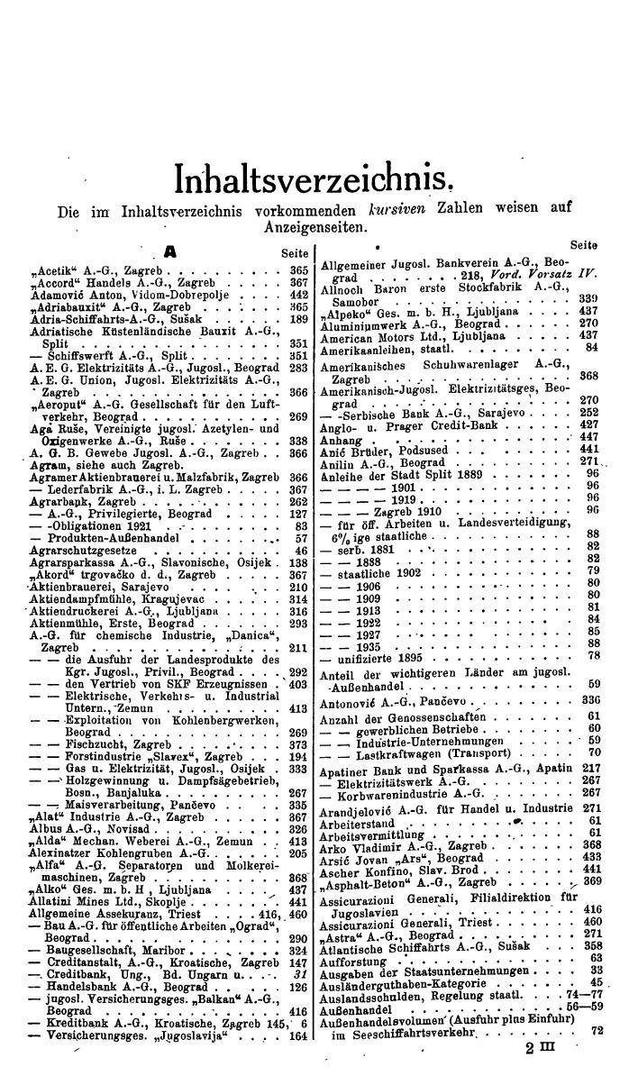 Compass. Finanzielles Jahrbuch 1940: Jugoslawien. - Seite 21