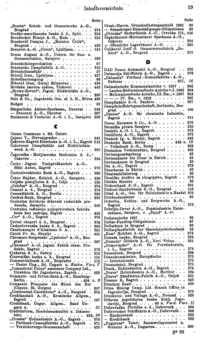 Compass. Finanzielles Jahrbuch 1940: Jugoslawien. - Seite 23