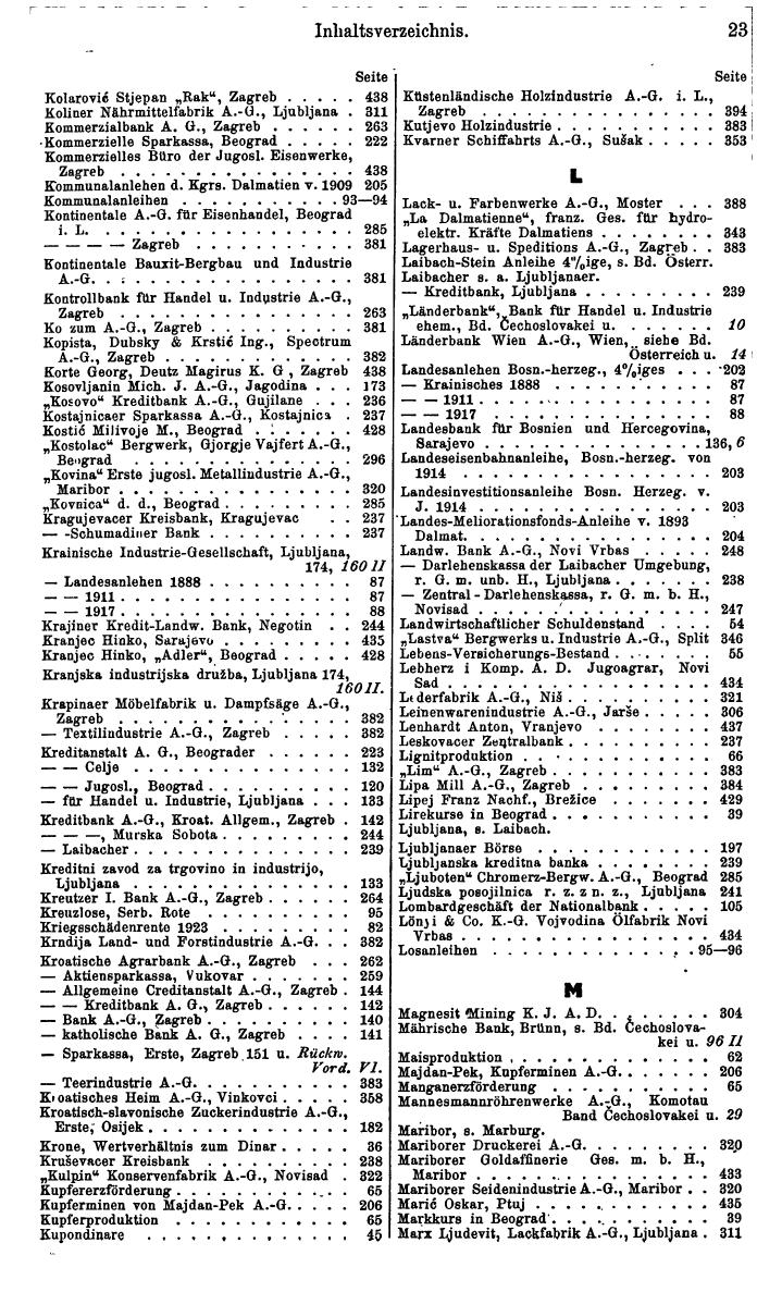 Compass. Finanzielles Jahrbuch 1939: Jugoslawien. - Seite 27