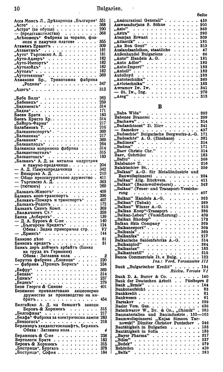 Compass. Finanzielles Jahrbuch 1942: Bulgarien. - Seite 16