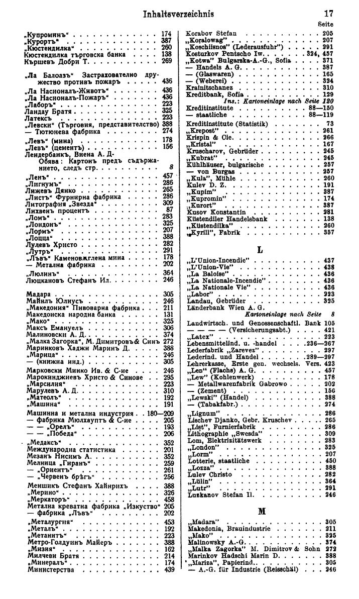 Compass. Finanzielles Jahrbuch 1942: Bulgarien. - Seite 23