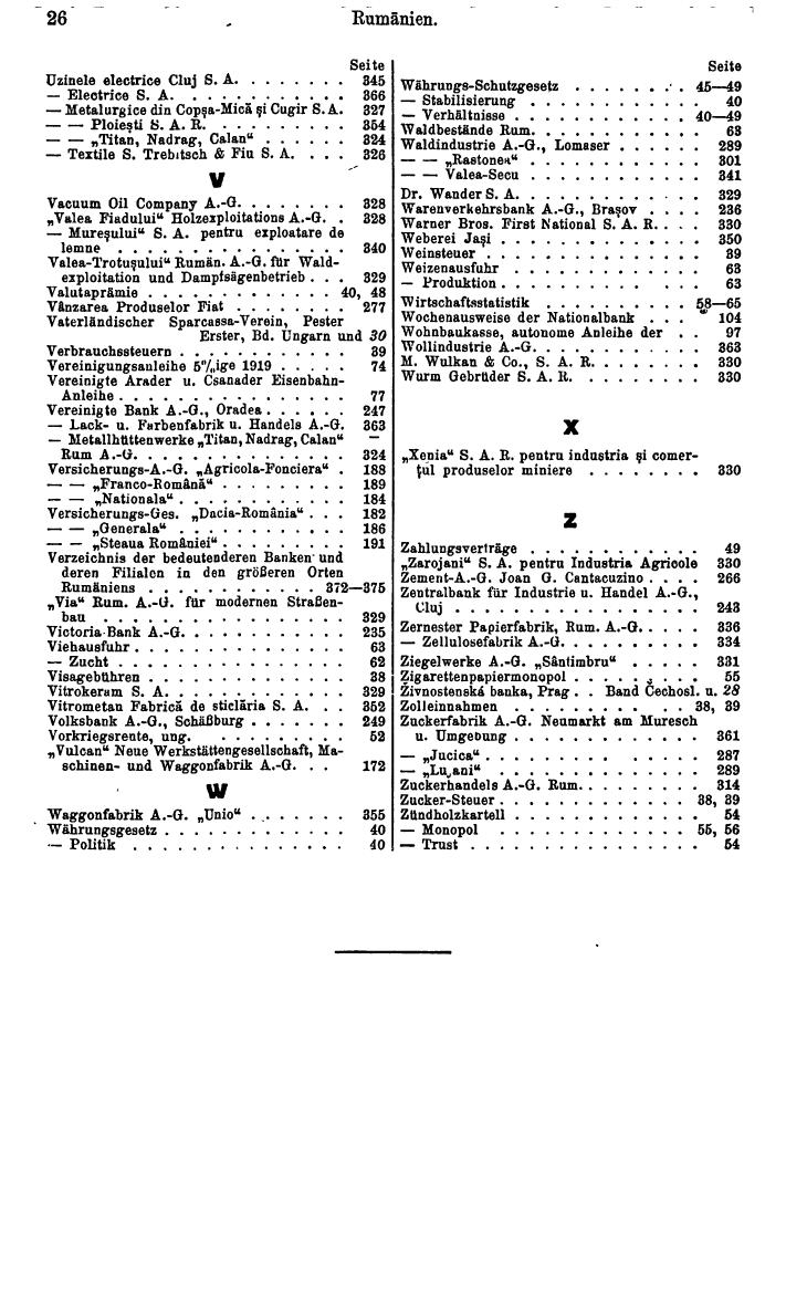 Compass. Finanzielles Jahrbuch 1937: Rumänien, Jugoslawien. - Seite 28