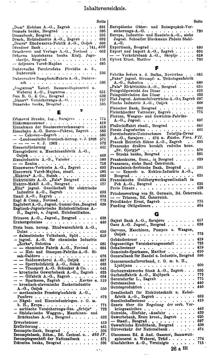 Compass. Finanzielles Jahrbuch 1937: Rumänien, Jugoslawien. - Seite 417