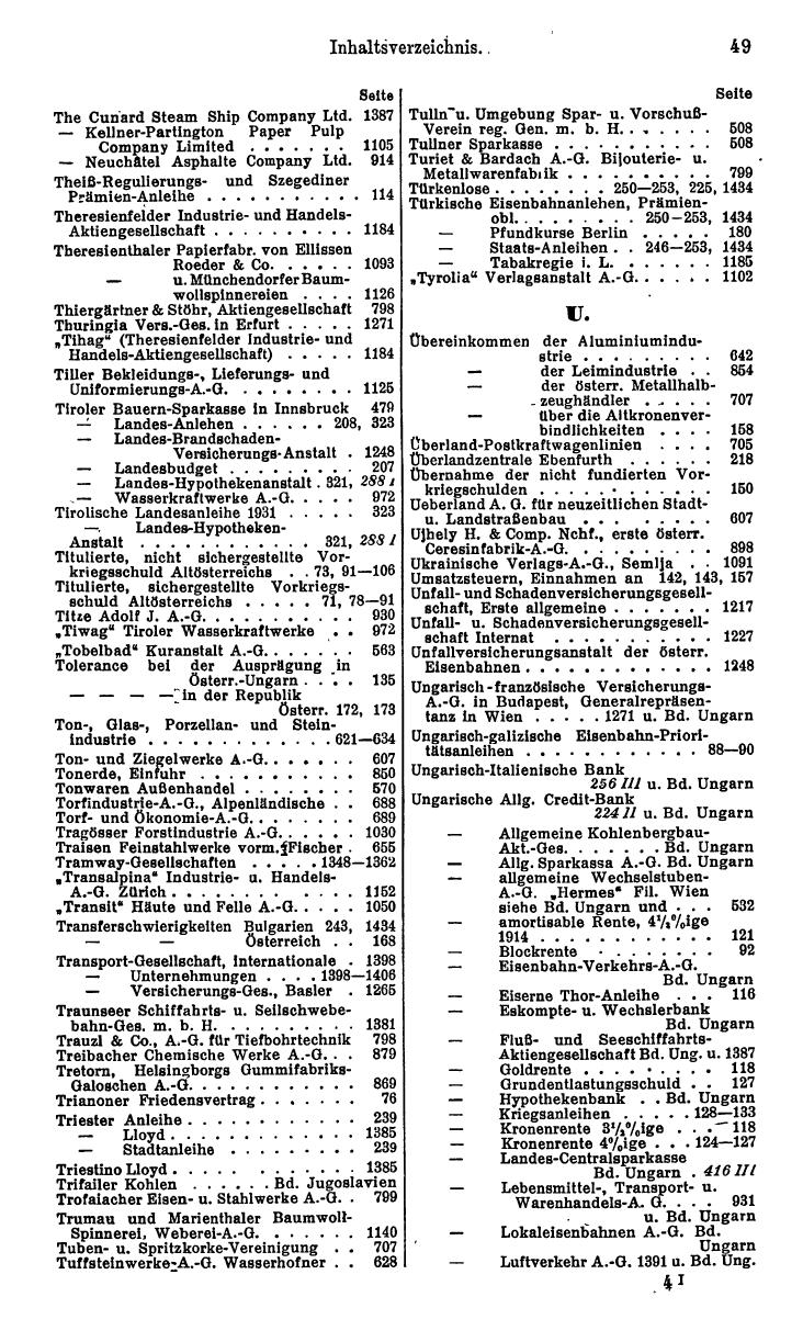 Compass. Finanzielles Jahrbuch 1933: Österreich. - Seite 55