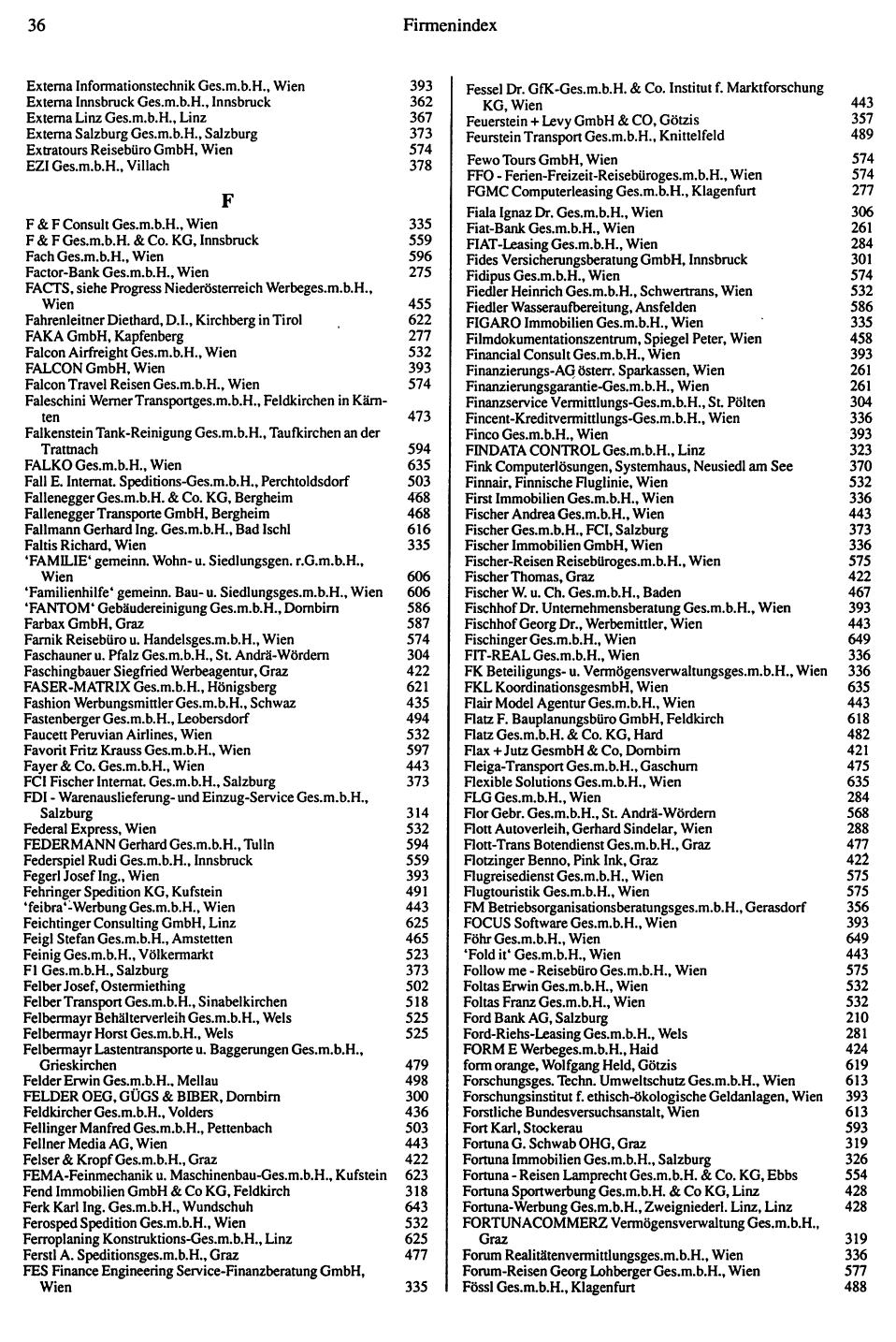 Inhaltsverzeichnis Compass 1992 - Page 316