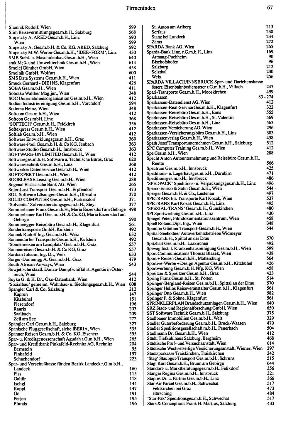 Inhaltsverzeichnis Compass 1992 - Seite 347