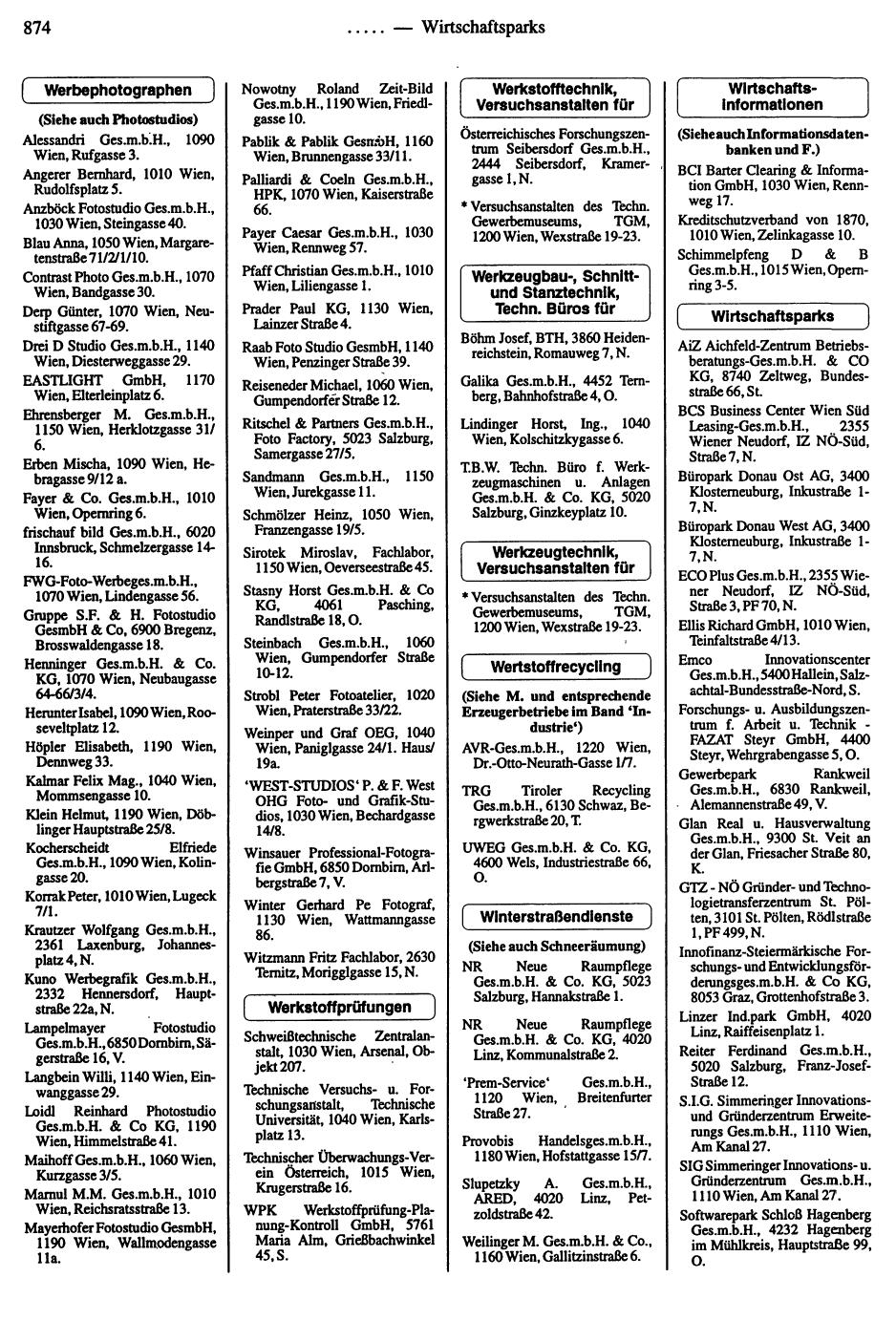 Dienstleistungs- und Behörden-Compass 1994/95 - Page 890