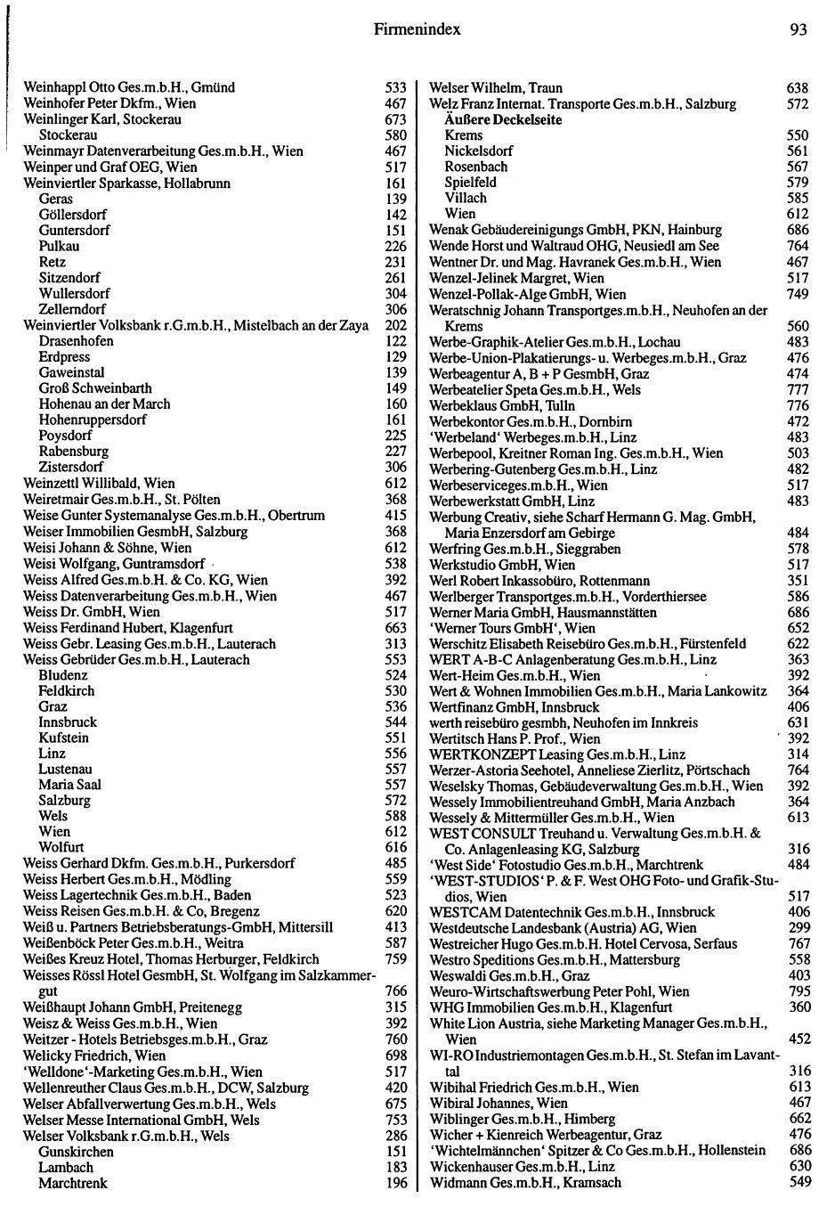 Dienstleistungs- und Behörden-Compass 1994/95 - Page 91