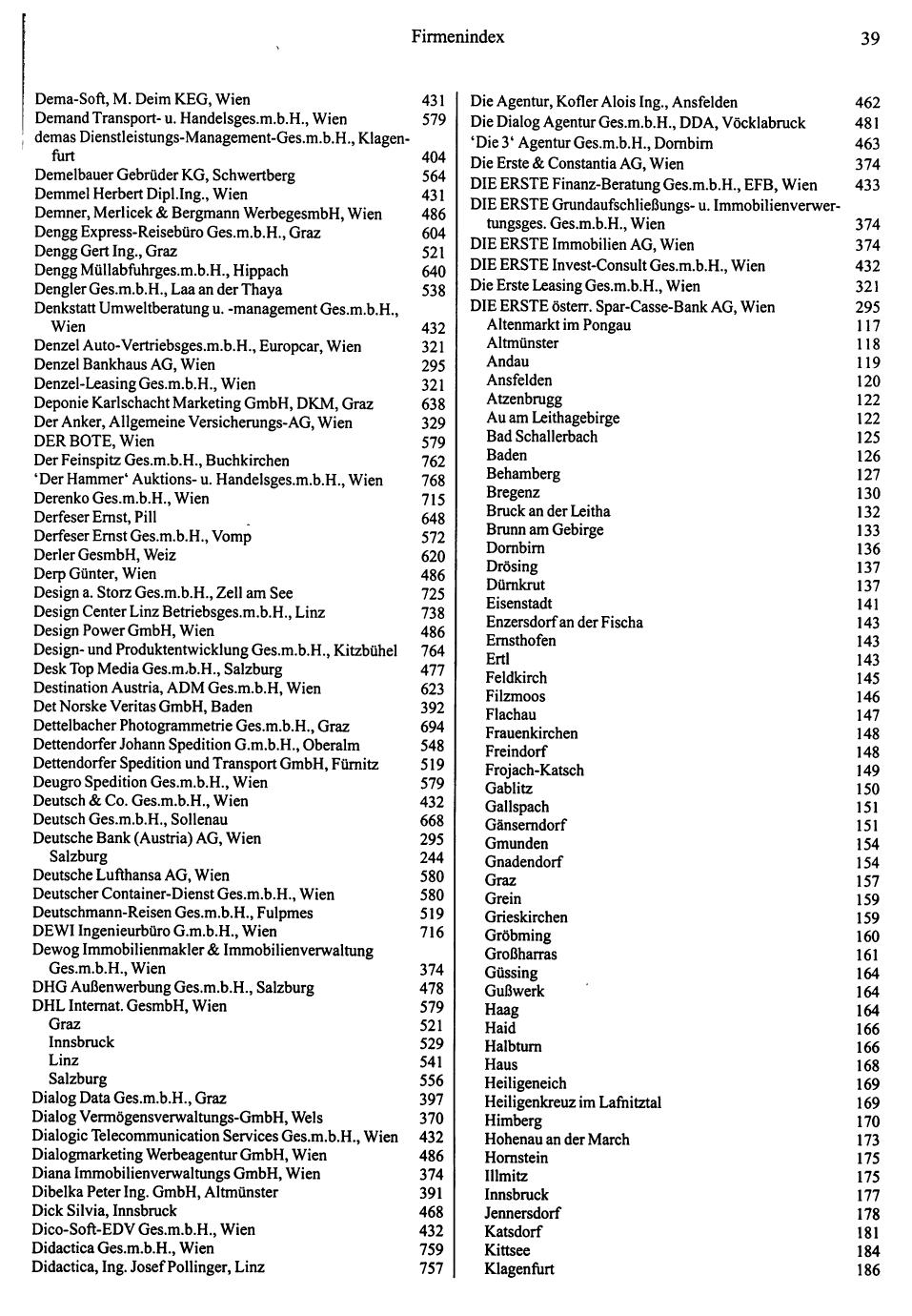 Dienstleistungs- und Behörden-Compass 1995/96 - Page 37