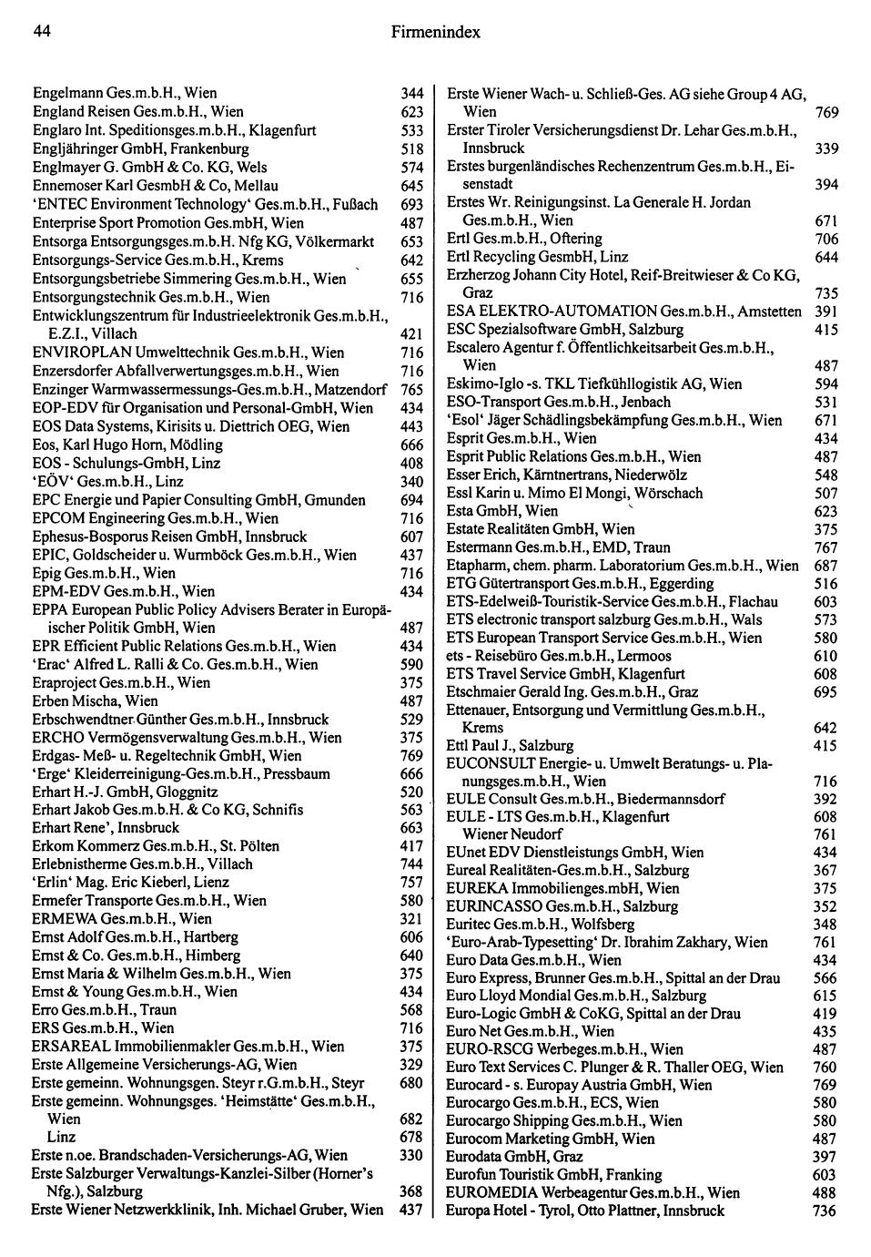 Dienstleistungs- und Behörden-Compass 1995/96 - Page 42