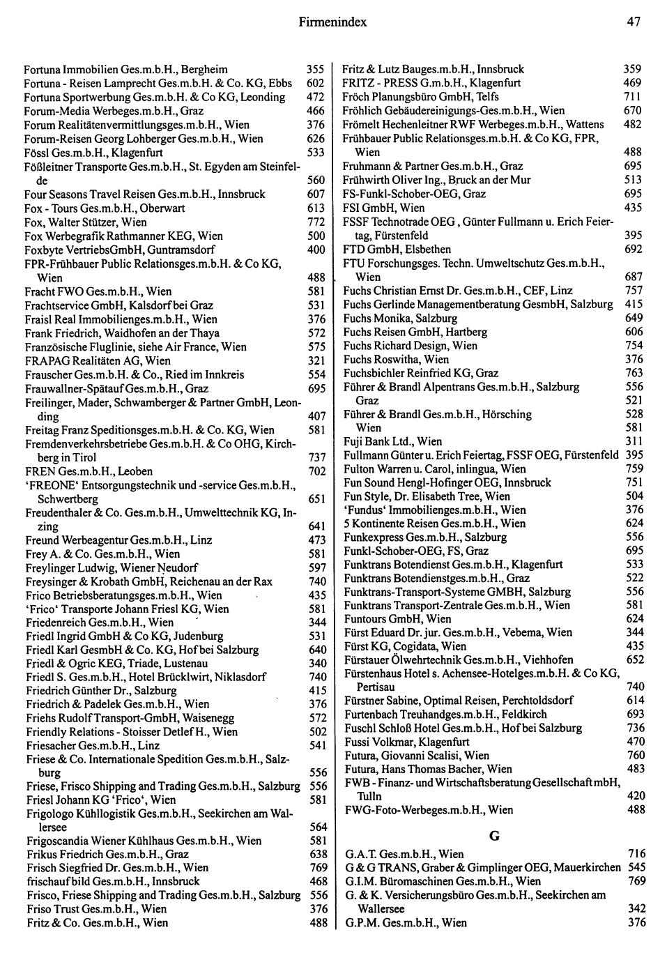 Dienstleistungs- und Behörden-Compass 1995/96 - Page 45