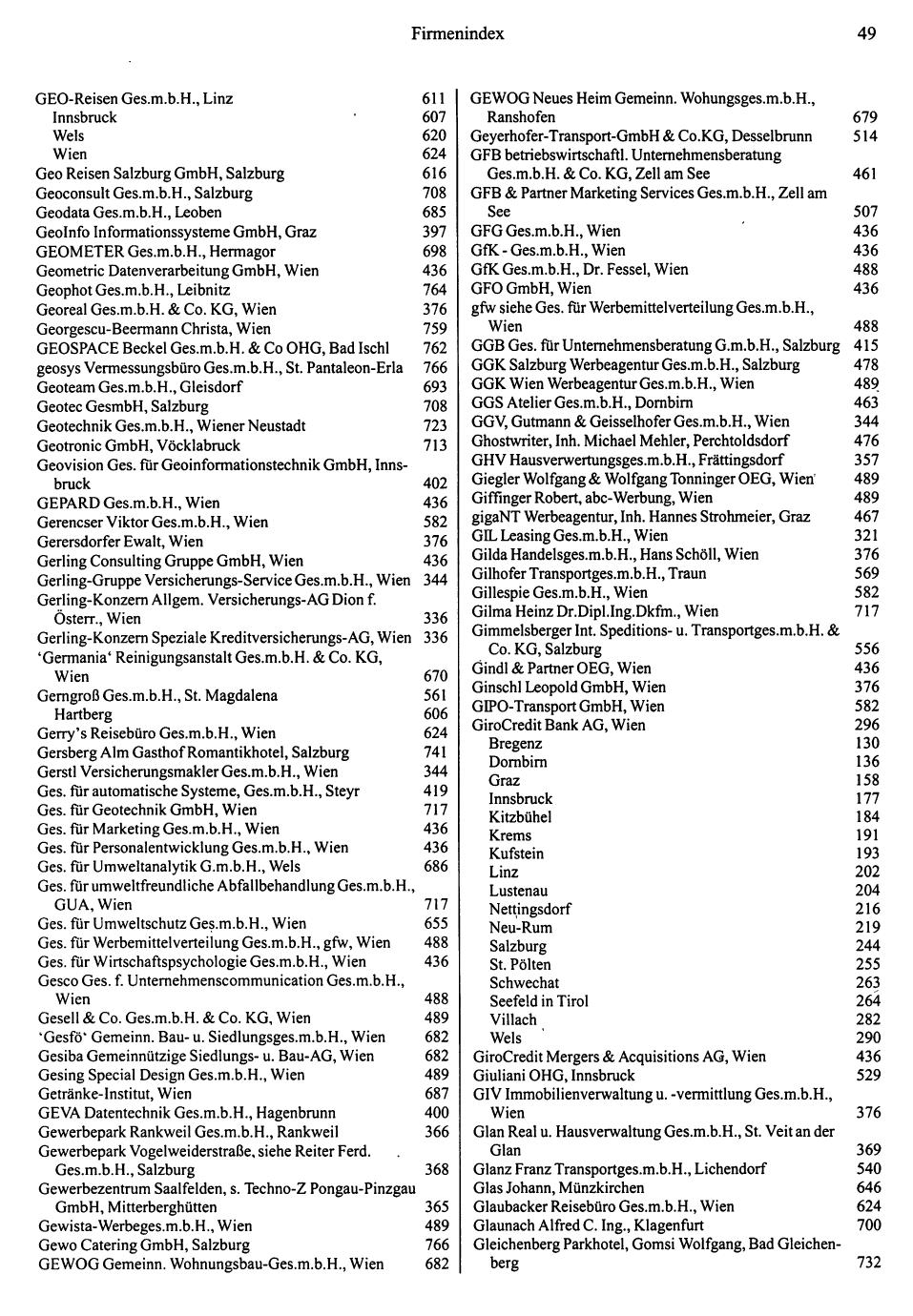 Dienstleistungs- und Behörden-Compass 1995/96 - Page 47