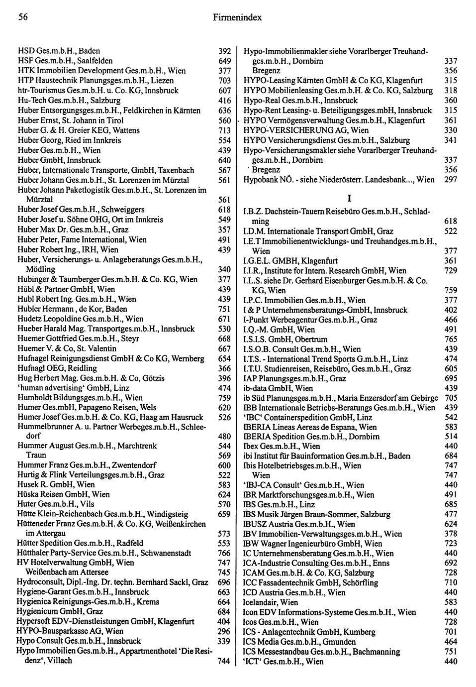 Dienstleistungs- und Behörden-Compass 1995/96 - Page 54