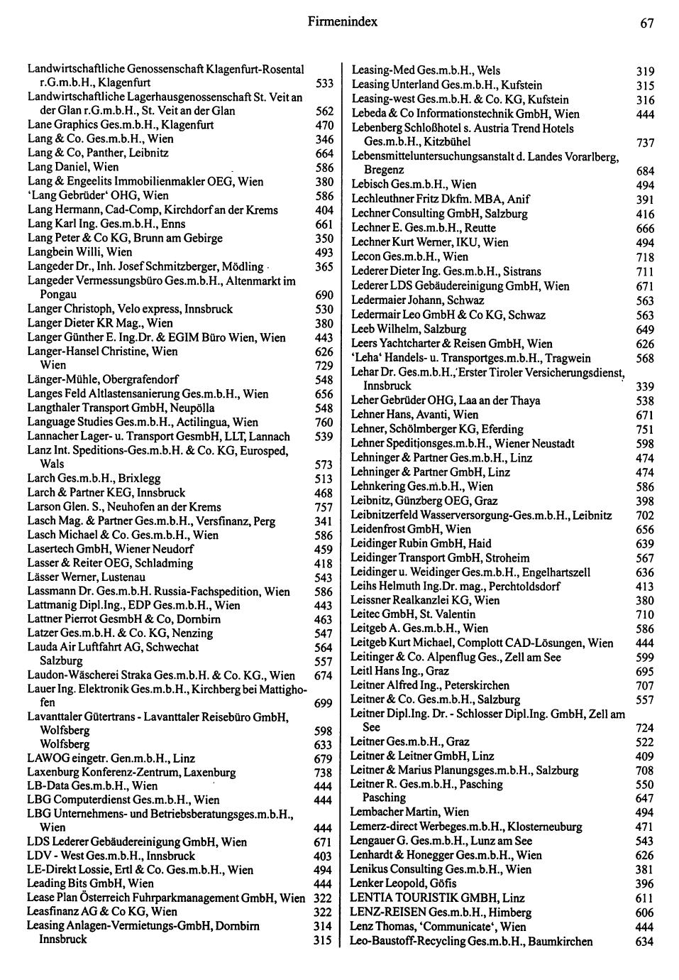 Dienstleistungs- und Behörden-Compass 1995/96 - Page 65