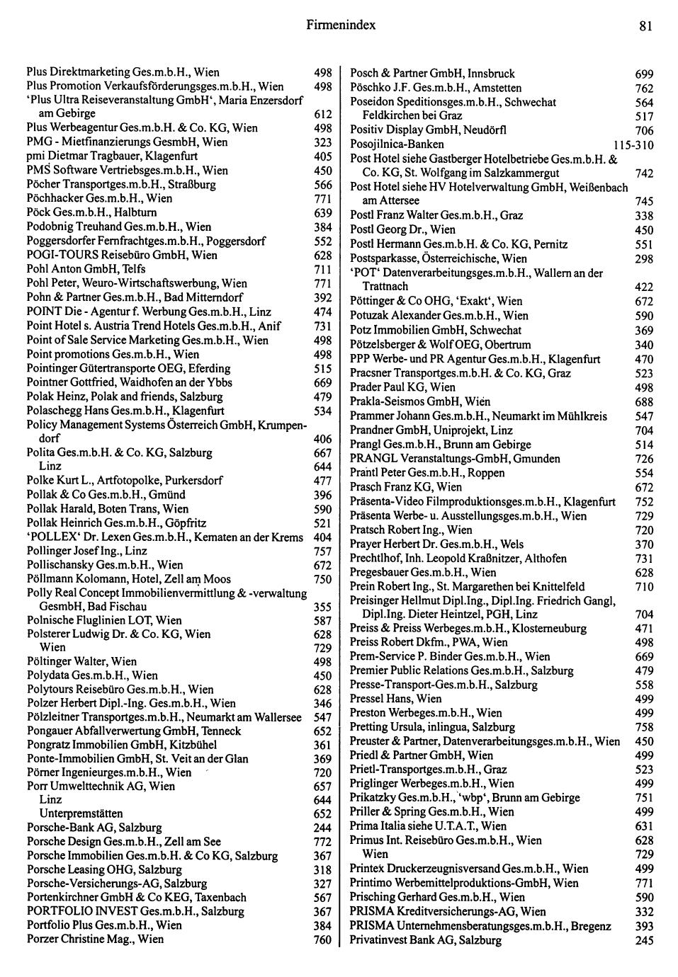 Dienstleistungs- und Behörden-Compass 1995/96 - Page 79