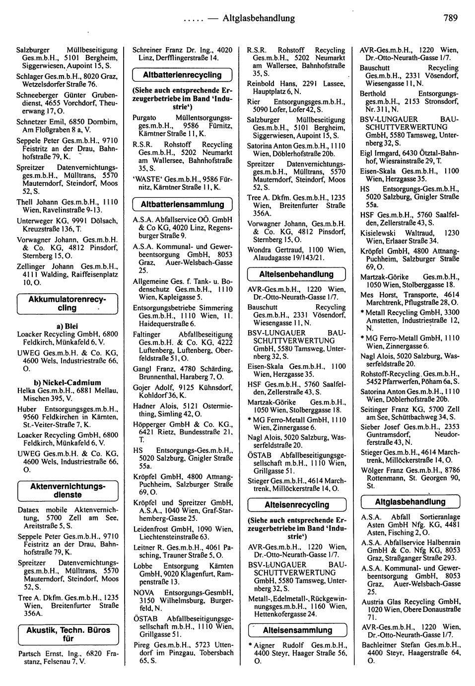 Dienstleistungs- und Behörden-Compass 1995/96 - Page 791