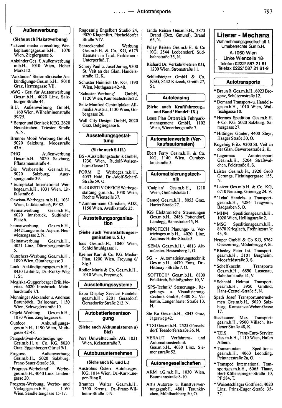 Dienstleistungs- und Behörden-Compass 1995/96 - Page 799
