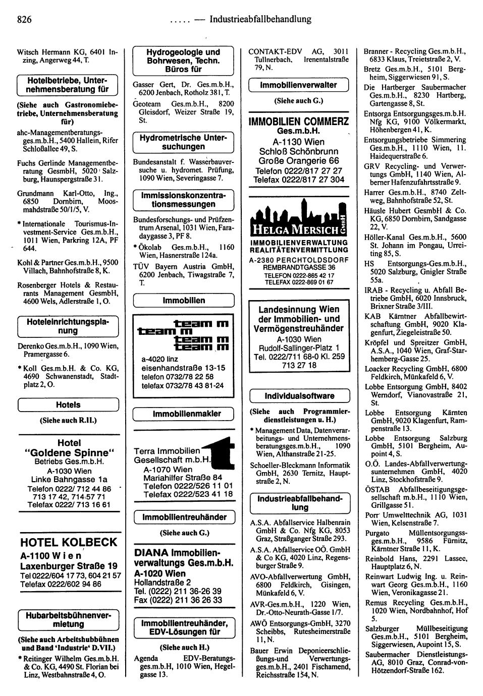 Dienstleistungs- und Behörden-Compass 1995/96 - Page 828