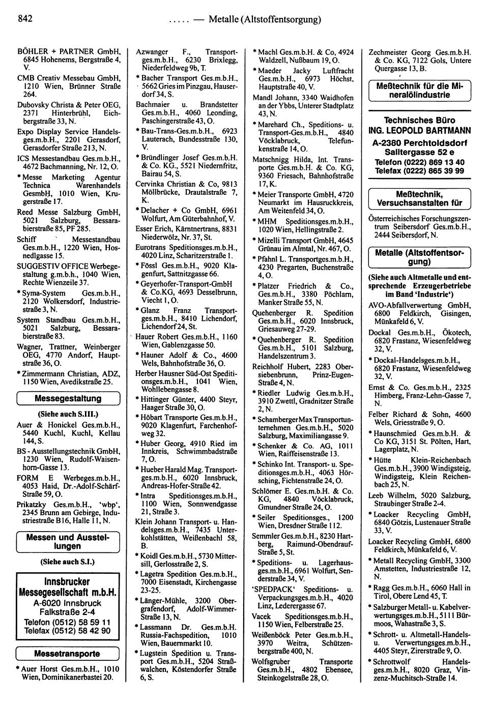 Dienstleistungs- und Behörden-Compass 1995/96 - Page 844